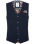 Seersucker Waistcoat - Navy